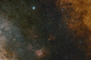 Foto: ESO / Digitized Sky Survey 2. Acknowledgment: Davide De Martin / S. Guisard