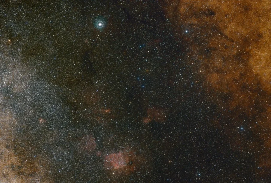 Foto: ESO / Digitized Sky Survey 2. Acknowledgment: Davide De Martin / S. Guisard